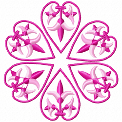 Flowers And Tree Embroidery Design 5
